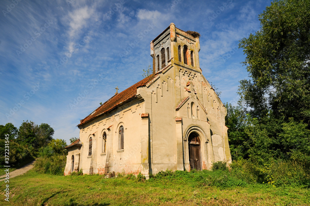 Ruins of the Roman Catholic Church of Our Lady of the Rosary, Medukha, Ivano-Frankivsk region, Ukraine
