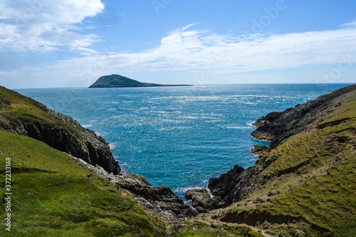 Bardsey Island from the Lymm Peninsula, Wales