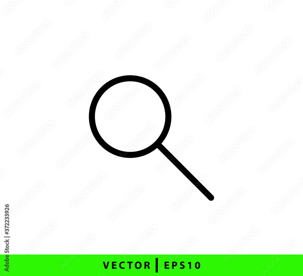 Magnifying icon vector logo design template Magnifying icon vector logo design template