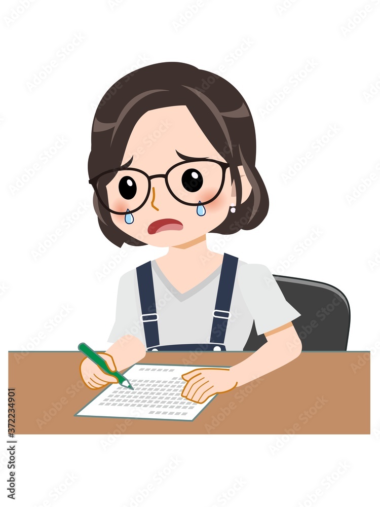 メガネを掛けた若い主婦 メガネを掛けた若い主婦