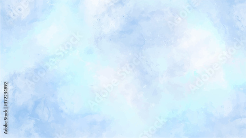 Bright blue watercolor background for textures backgrounds and web banners design
