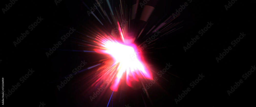 Futuristic lens flare. Light explosion star with glowing particles and lines. Beautiful abstract rays background. Futuristic lens flare. Light explosion star with glowing particles and lines. Beautiful abstract rays background.