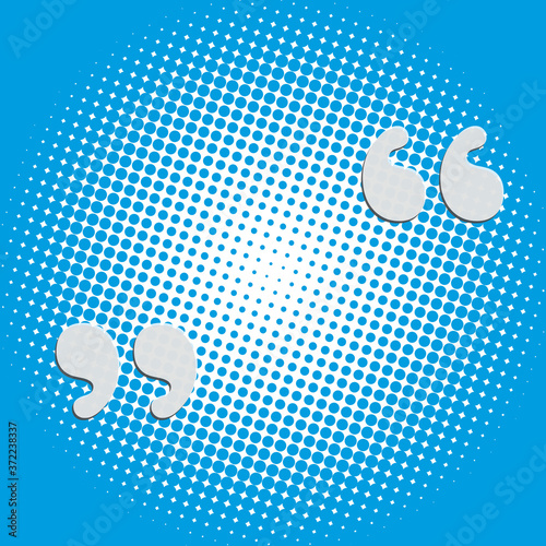 Farbraster Kreis weiß blau Zitat