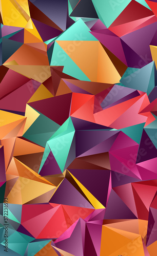 Abstract Low-Poly background. triangulated texture. Design 3d. Polygonal geometrical pattern. Triangular modern style