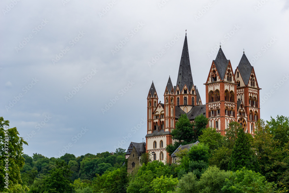 view of the cathedral in Limburg on the Lahn