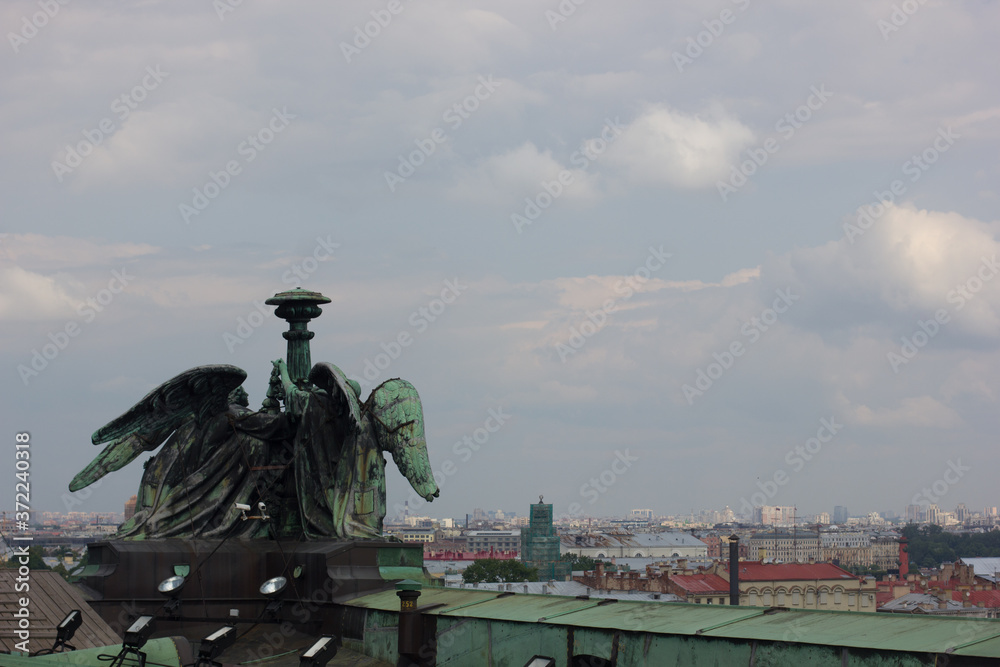 Fototapeta premium St. Petersburg. Cities of Russia. Petersburg architecture. Petersburg parks and museums. Summer in St. Petersburg. Travel across Russia.