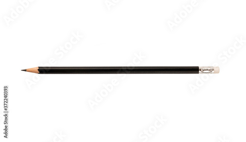Black pencil isolated on white