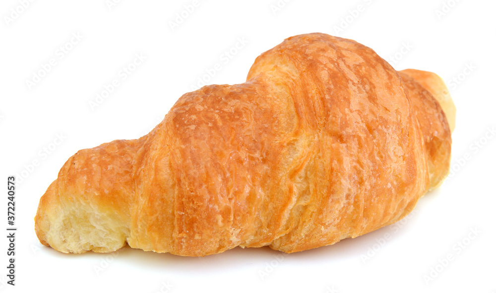 Fresh and tasty croissant over white background Fresh and tasty croissant over white background
