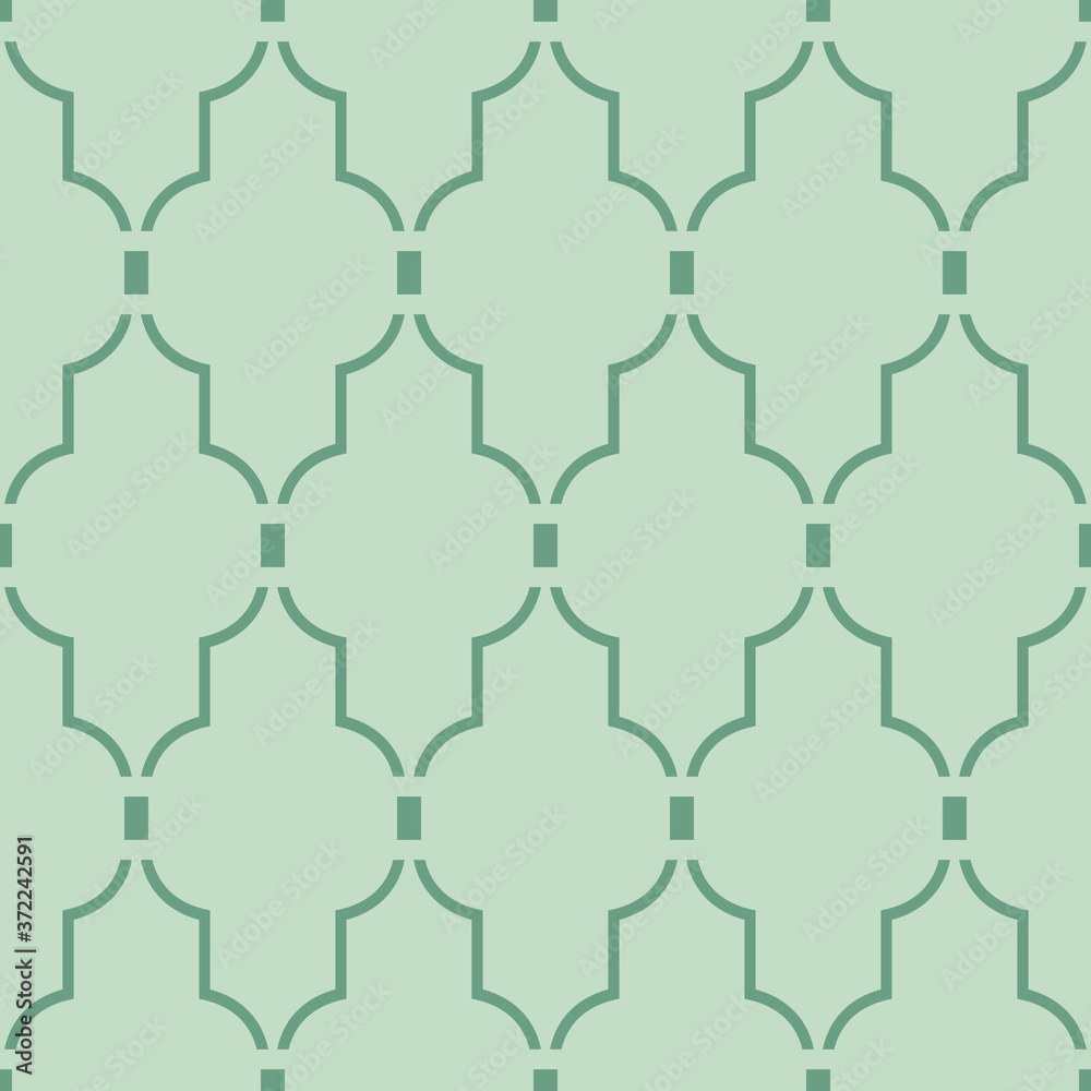 Japanese Arabesque Tile Vector Seamless Pattern