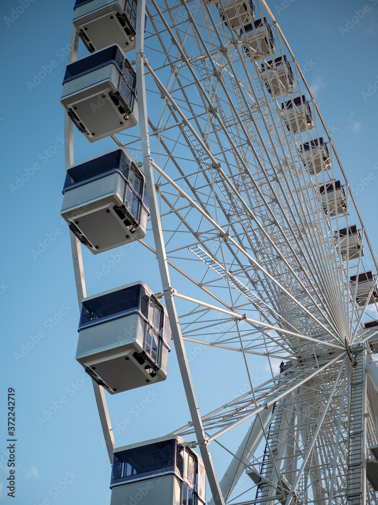Ferris wheel Carousel during a clear sky 