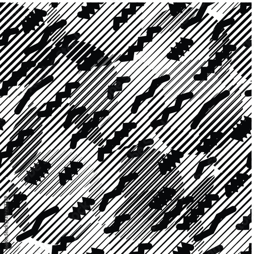 Wallpaper Mural minimal background. Seamless pattern 80's - 90's years memphis design Torontodigital.ca