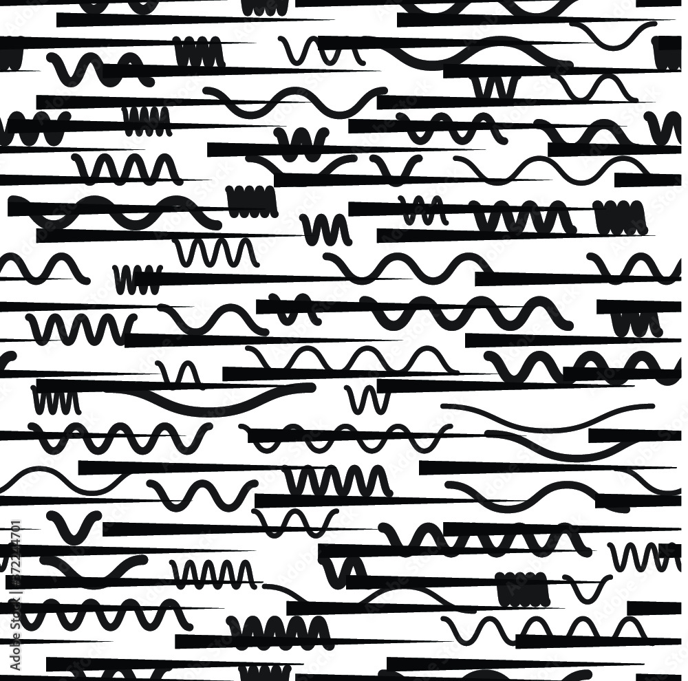 Obraz premium minimal background. Seamless pattern 80's - 90's years memphis design