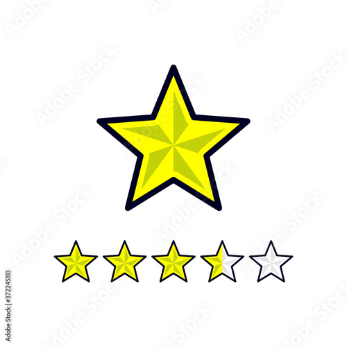 star rate icon vector eps
