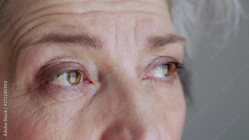 Portrait of an old woman. Large wrinkles on the old woman's face. Face close up. Portrait of an old woman. Large wrinkles on the old woman's face. Face close up.