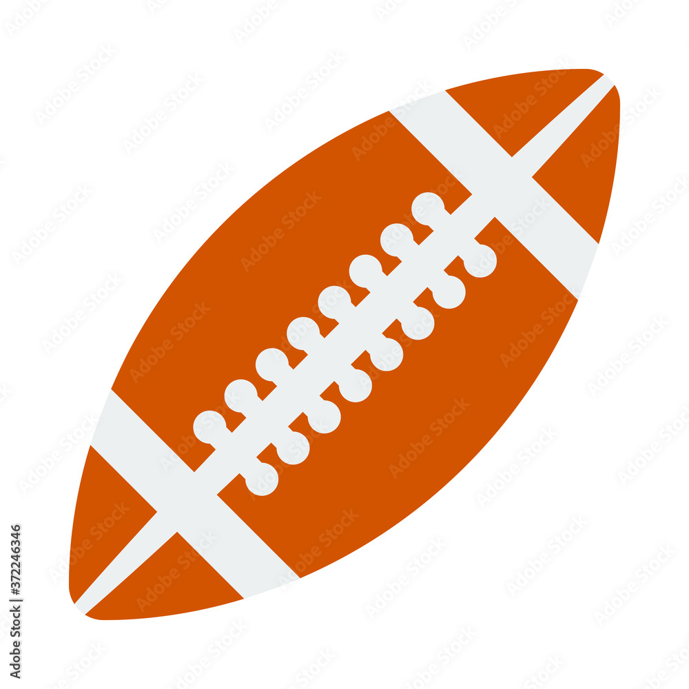 Icon Of American Football Ball In Ui Colors Icon Of American Football Ball In Ui Colors