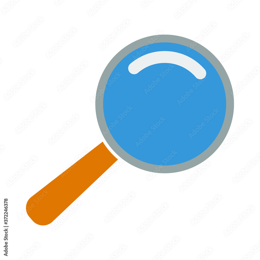 Icon Of Magnifier In Ui Colors Icon Of Magnifier In Ui Colors