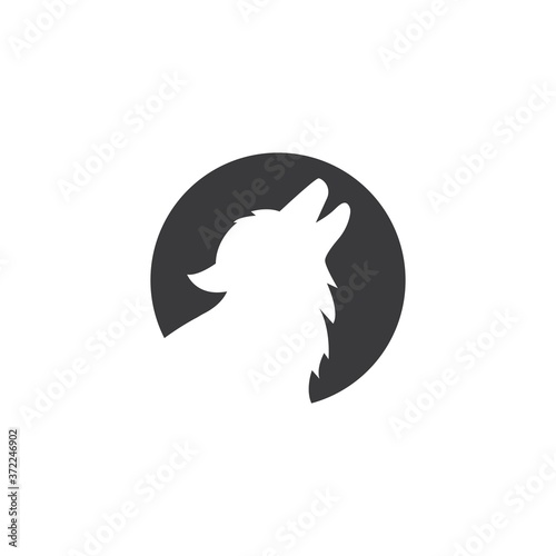 black Wolf icon vector illustration design