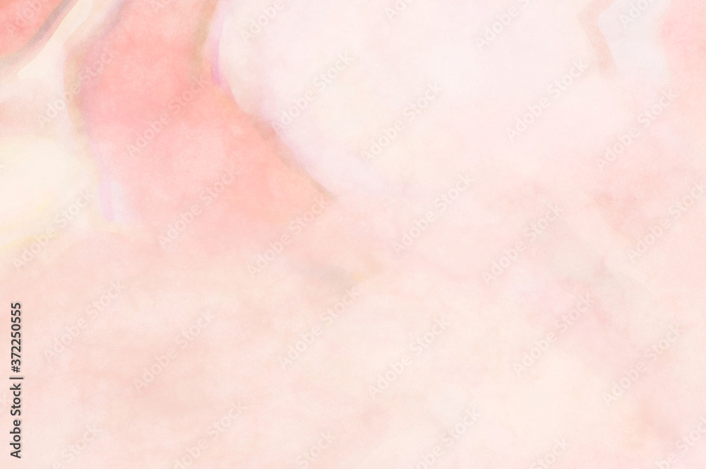 Fototapeta premium Modern painting of soothing brush strokes resembling alcohol inks. Watercolor abstract painting with pastel colors for poster, wall art, banner, card, book cover or packaging.