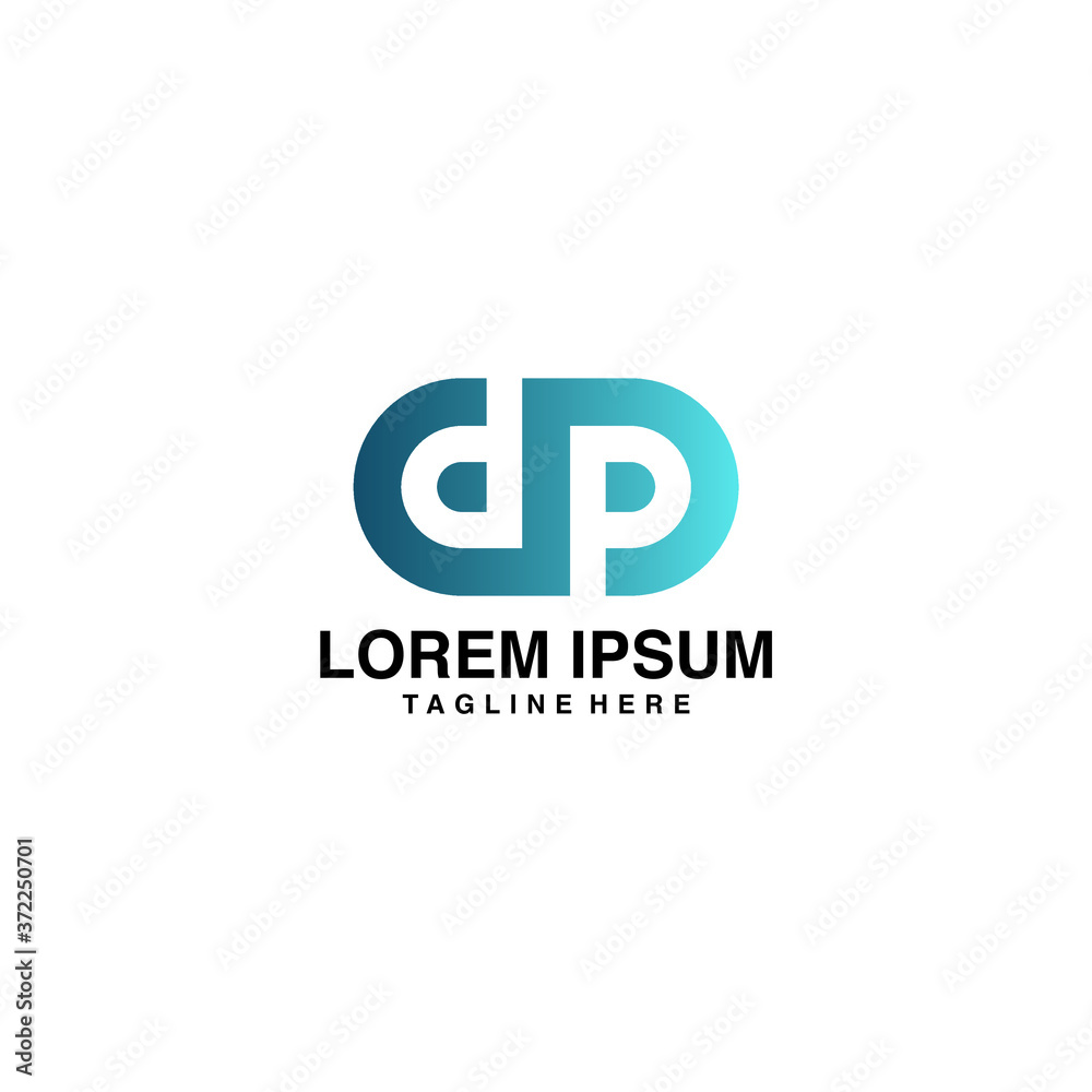 Initials D&P, P & D Logo Vector Illustration Icon Initials D&P, P & D Logo Vector Illustration Icon