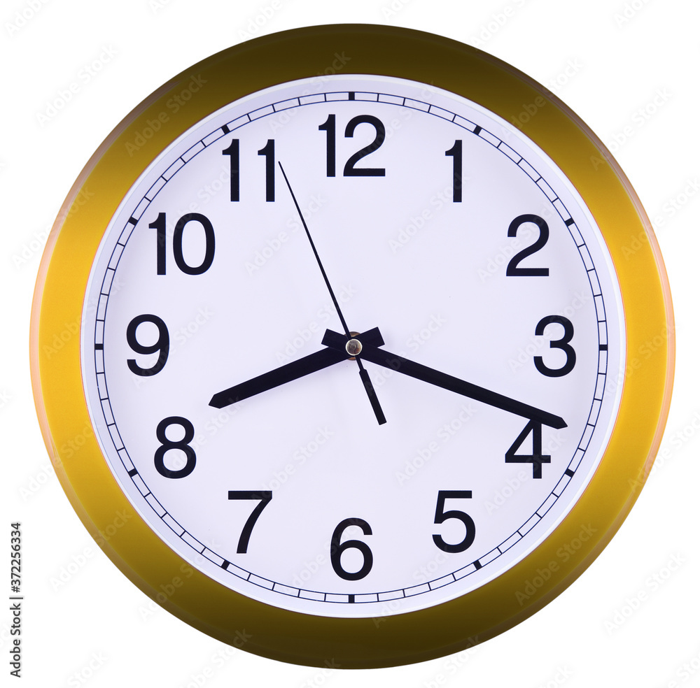 Wall clock isolated on white background Wall clock isolated on white background