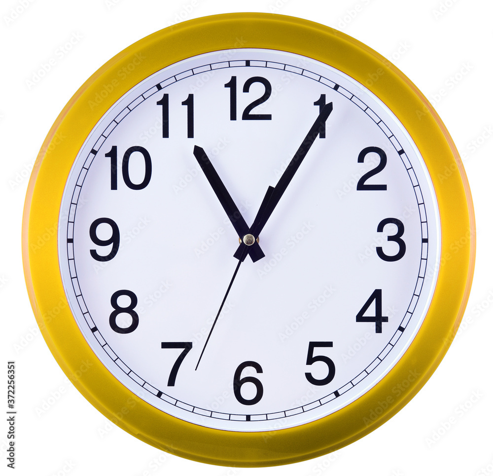 Wall clock isolated on white background Wall clock isolated on white background