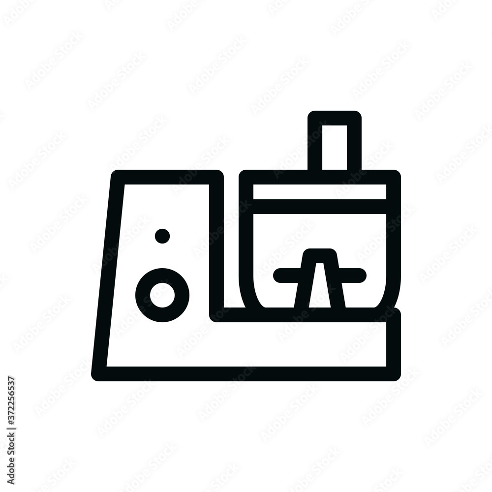 Food processor isolated icon, kitchen food processor vector icon with editable stroke Food processor isolated icon, kitchen food processor vector icon with editable stroke