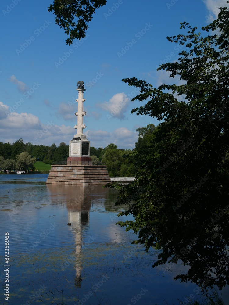 Chesme column. Catherine Park (Tsarskoe Selo). Russia.