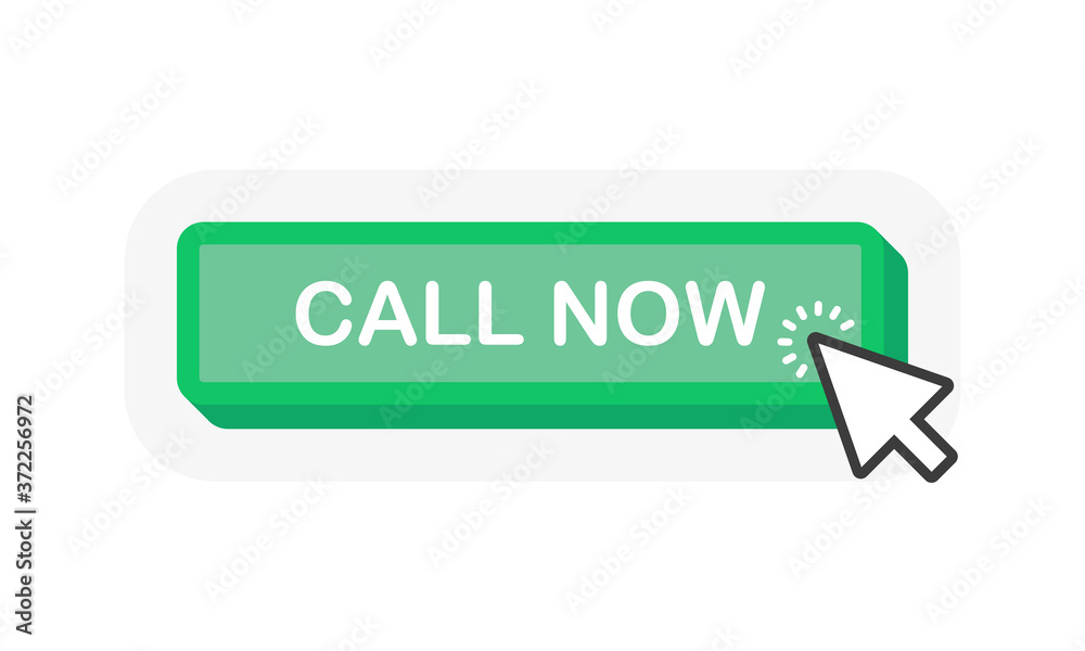Telephone icon. Web design. Green call now button in modern style on white background. Vector graphic illustration. Telephone icon. Web design. Green call now button in modern style on white background. Vector graphic illustration.