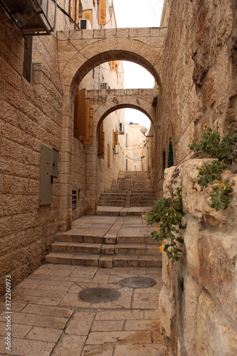 
Ancient buildings in the central part of Jerusalem.