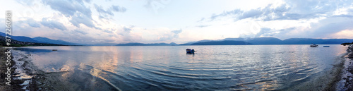 View of lake Prespa ,panorama from Pretor settlement