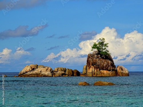 Seychelles, Indian Ocean, Mahe Island, west coast, Anse Soleil beach