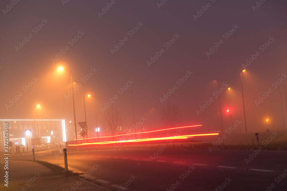 Schlechte Fahrbedingungen durch Nebel