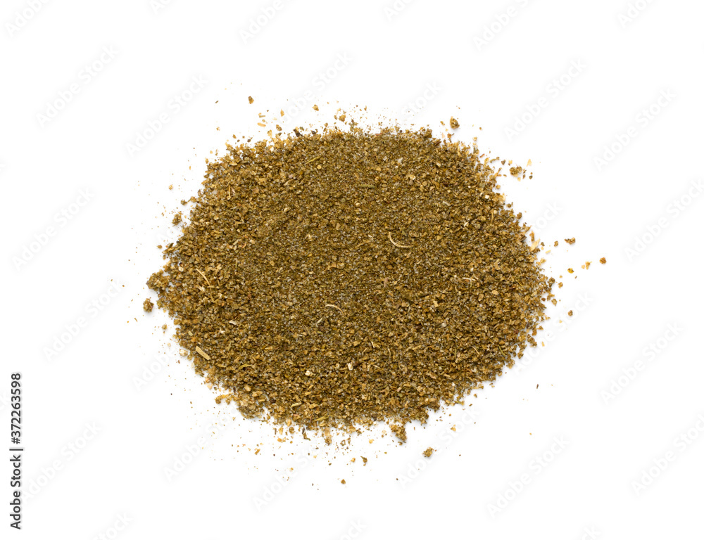 Pile of Fish Spices Mix or Blended Seafood Spice Powders Pile of Fish Spices Mix or Blended Seafood Spice Powders