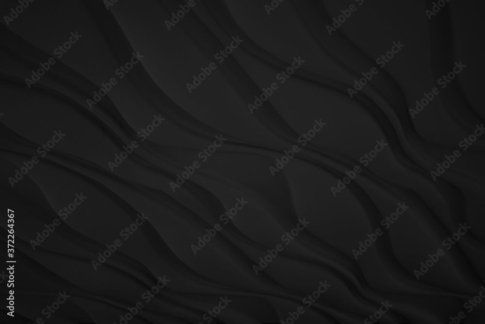 Digital silk cloth of wavy abstract backgrounds. Black and white 3D waves. Natural organic shapes. Digital silk cloth of wavy abstract backgrounds. Black and white 3D waves. Natural organic shapes.