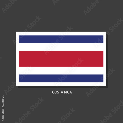 Free Download Costa rica flag Vector Square Icon - GFXLoad