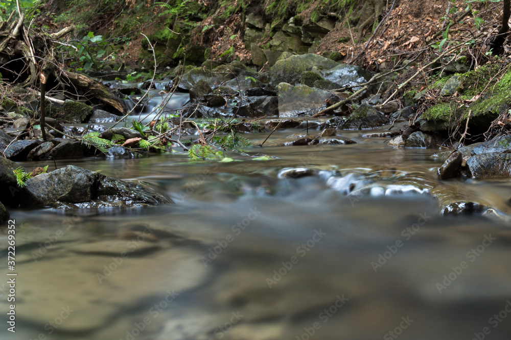 detail of cascade on a small stream detail of cascade on a small stream
