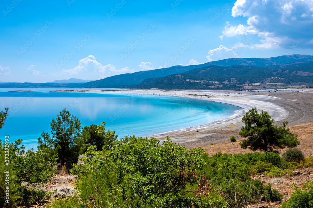 Salda Lake in Burdur Province of Turkey