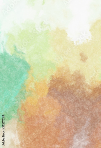 Watercolor painted background. Abstract Illustration wallpaper. Brush stroked painting. 2D Illustration. © Hybrid Graphics