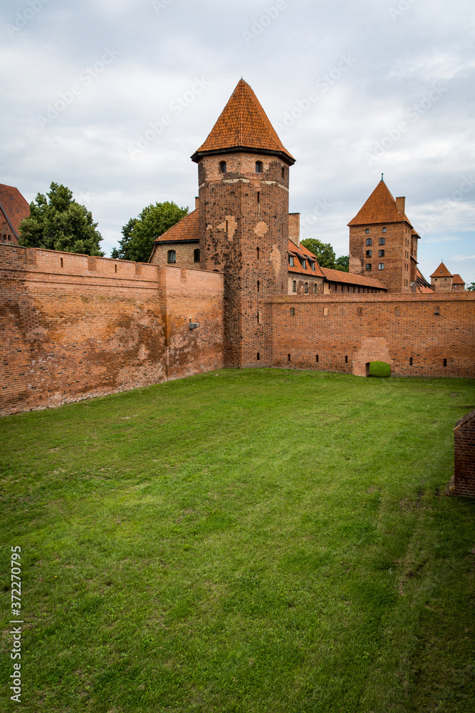 Teutonic Castle in Malbork (Marienburg) in Pomerania. Poland. Teutonic Castle in Malbork (Marienburg) in Pomerania. Poland.