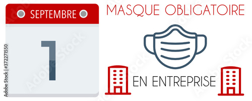 Affiche port masque septembre