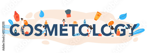 Cosmetology concept, skin care and treatment. Young woman