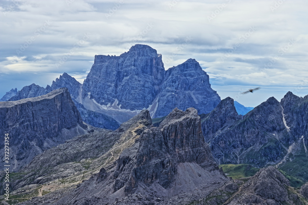 Panorama delle Dolomiti dal Rifugio Lagazuoi