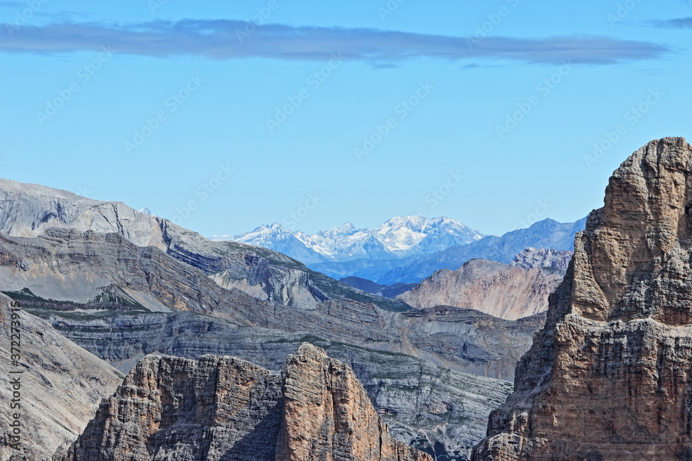 Panorama delle Dolomiti dal Rifugio Lagazuoi Panorama delle Dolomiti dal Rifugio Lagazuoi