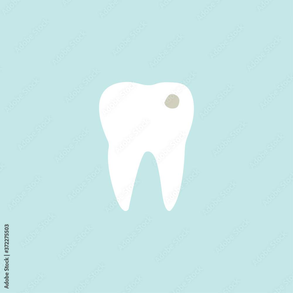 Tooth tartar bad ill teeth with caries. Oral dental hygiene teeth care vector Tooth tartar bad ill teeth with caries. Oral dental hygiene teeth care vector