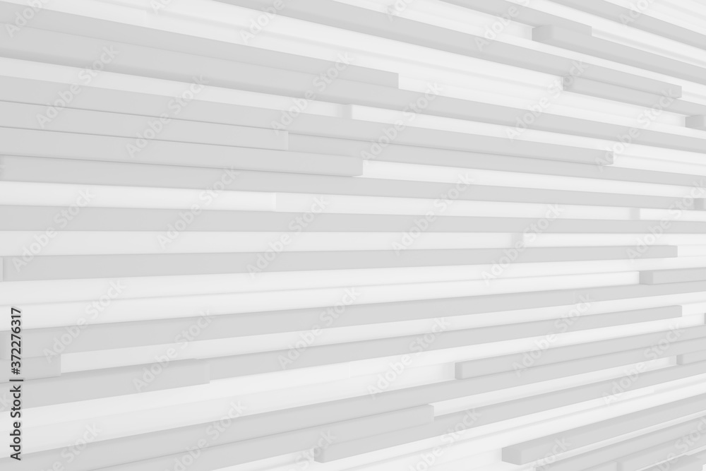 Obraz premium Geometrical shapes background. Black and white minimalist tech wall. Abstract 3D backdrop.