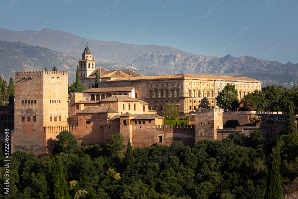 The Alhambra is a palace and fortress complex located in Granada, Andalusia, Spain.