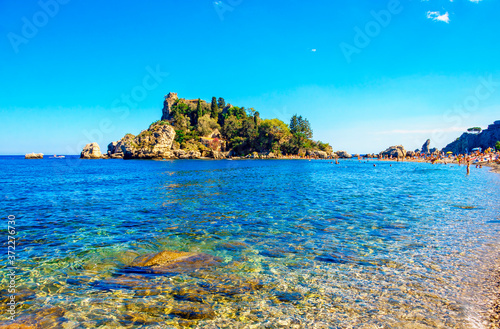 Isola Bella is a small island in Ionian Sea near Taormina, Sicily, southern Italy.