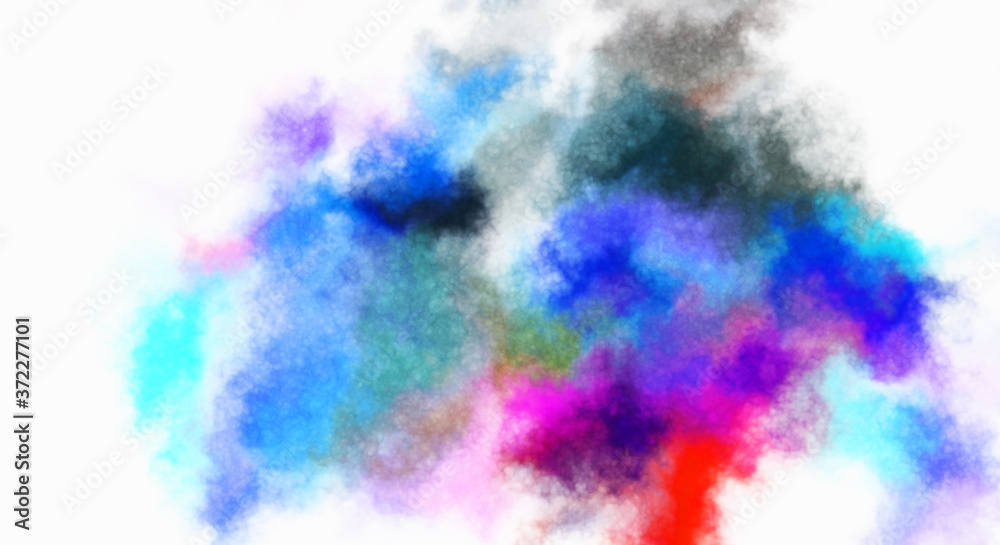 Fototapeta premium Watercolor painted background. Abstract Illustration wallpaper. Brush stroked painting. 2D Illustration.