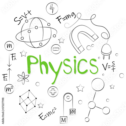 Illustration of the study of physical laws.