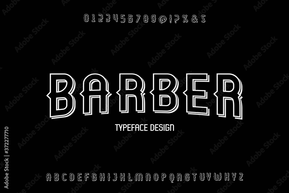 vintage font, typeface vector, alphabet design, gray style background